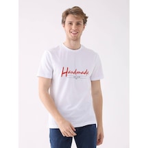 Dufy Beyaz Erkek Regular Fit O Yaka Tshirt - 94351 Beyaz