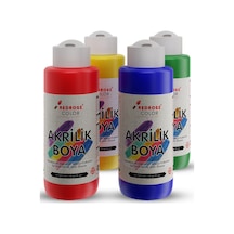 Red Rose Ana Renkler Akrilik Boya 4'lü Set 4 x 120 ML
