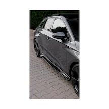 2025+ Audi A3 S Line Yan Marşpiyel Seti Piano Black Abs Yan Etek