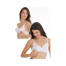 Parlingerie 2li Hamile Modal Kaplı Emzirme Sütyeni Beyaz