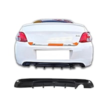 Peugeot 301 Difüzör Difizör Plastik Parlak Siyah 2017 2018 2019 2020 2021 2022 Arka-difizör-bodykit-ek