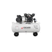 Demr Kompresör Hava Kompresörü Pistonlu 100 Lt 2 Kafa 8 Bar 2 Hp