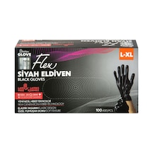 Flex Eldiven Siyah L Beden 100'lü - 7 Adet Tarı