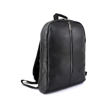 Unisex Kulaklık Çıkışlı Dosya Evrak ve 15 inç Laptop Bölmeli Sırt Çantası Siyah Renk