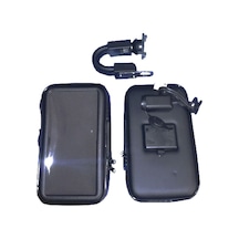 Motosiklet Kapalı Usb'li Ayna Bağlantılı Telefon Tutucu