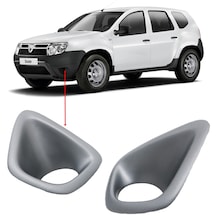 Dacia Duster Sis Farı Çerçevesi 2010-2017 Arası Gri Abs Plastik N11.4972