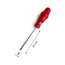 Bay-tec Mk4466 5x100 Mm Tekli Mıknatıslı Düz Tornavida - Crv Yapılı , Ergonomik Saplı Pratik El Aleti