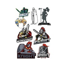 Knight Şövalye Sticker Set-1 8 Parça Telefon, Tablet, Defter, Laptop Sticker