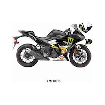 Yamaha Yzf-r25 2014-2018 "monster" Tasarım Motosiklet Sticker Etiket Kaplama Modeli