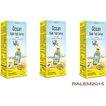 Ocean Balık Yağı Şurup Limon Aromalı 150 ML 3 Adet