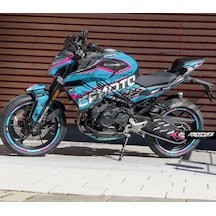 Cf Moto 450nk Parçalı Kaplama Sticker Etiket Modeli