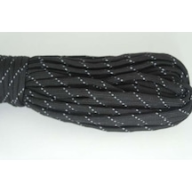 Mg Ropes Bileklik,outdoor Paracord İp 4 Mm No:16 100 Metre Simli Siyah