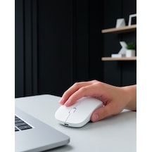 Kablosuz Bluetooth Ergonomik Fare Çift Bağlantılı Şarjlı Diğer