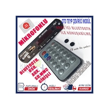 Bluetooth Aux Usb Sd Mmc Kart Girişli Araç Kiti Telefon Görüşme N11.725