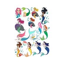 Deniz Kızı Sticker Set-2 17 Parça Telefon, Tablet, Defter, Laptop Sticker