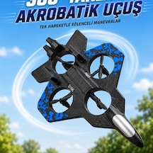 Uzaktan Kumandalı Savaş Uçağı Drone 2.4 Ghz Jiroskoplu Tek Tuş Kalkış İniş 360 Dönüş