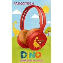 FaroxTech Dino Kulak Üstü Çocuk Kulaklığı