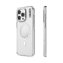 İphone 14 Pro Uyumlu Kılıf Magsafe Şarj Özellikli Şeffaf Youngkit Crystal Shield Serisi Kapak Şeffaf