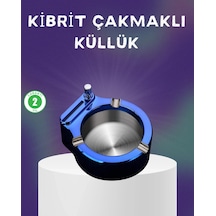 Dekoratif Çakmaklı Küllük Kolay Temizlenebilir Metal Çok Renkli
