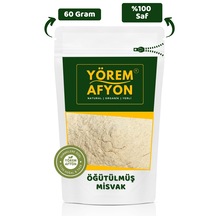 Yörem Afyon %100 Saf Misvak Ağaçlarının Elde Edilen Yenebilir Öğütülmüş Misvak Tozu Salvadora Persica 60gr.