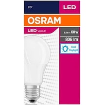 Osram Ledvance Value Cla 60 6500 Beyaz Işık E27 8,5w Led Ampul