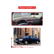 Nissan Maxima 32torpido Koruma Halısı Kırmızı Kenar