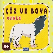Çiz ve Boya - Orman- Parıltı Yayınları