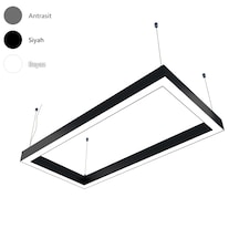 Dikdörtgen Modern Led Avize Linear Simit Armatür Lineer