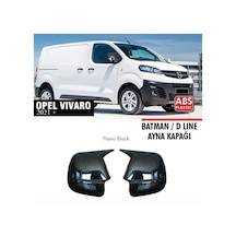 Opel Vivaro Batman Yarasa Ayna Kapağı 2021+ Parlak Siyah