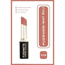 Powder Lipstick No: 105 - Nemlendirici Pudramsı Mat Ruj 0