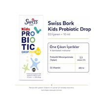 Swiss Bork Probiotic Kids D3 İçeren Damla 10 Ml
