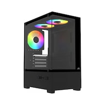 Power Boost Pb-m5001b Fanlı 500w 3-12cm Raınbow Usb 3.0 Seavıew M-atx Gamıng Atx Kasa Full Siyah