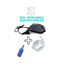 Akvaryum Hava Motor + Hortum + Silindir Hava Taşı