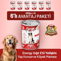 Energy Sığır Etli Yetişkin Yaş Köpek Maması 400 G - 6 Adet