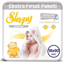 Sleepy Sensitive Islak Havlu 18X90 Lı 1620 Yaprak