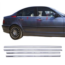 Bmw 3 Seri E46 Krom Cam Çıta 4 Prç P.çelik 1998-2005 Arası