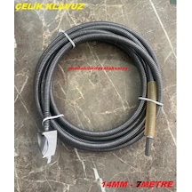 Dmr 14mm Çelik Lavabo Açma Teli Wc Gider Açma Teli Baca Temizleme Teli 7metre Matkap
