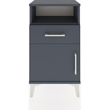 Arges Komodin 2 Raflı Tek Çekmeceli Tek Kapaklı 44x30x80 Antr... Antrasit