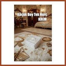 Bezos Çeyizlik Küçük Tek Hurç Çiçekli, Kadife Tek Hurç Çeyizlik Dantelli Hurç, Küçük Boy Hurç Pro Çok Renkli
