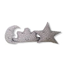 3 Lü Ay Bulut Yıldız Yastık Seti Uyku Arkadaşları