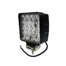 16 Led Kare 9-48 Volt 48 Watt Ip67 Çalışma Lambası