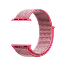 Adige  Apple Uyumlu  Watch  10 42mm Kordon Kayış Kumaş Cırtlı