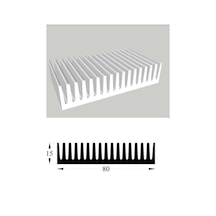 Led Soğutucu Alüminyum Led Soğutucu Power Led Soğutucu 80x15 Mm