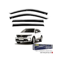 Niken Kia Sorento 2020- Kromlu Cam Rüzgarlığı 4 Lü