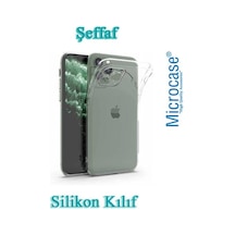 Microcase Apple Uyumlu iPhone 11 Kamera Lens Korumali Seffaf Silikon Kilif 447851687