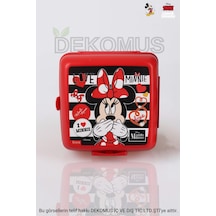 Dekomus İle Yeni Sezon Lisanslı Mınnıe Mouse 2 Katlı Beslenme Kutusu / Lunch Box Çok Renkli