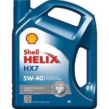 Shell Helix Hx7 5W-40 Sentetik Motor Yağı 4 L