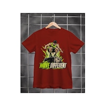Segungear Movedifferent Erkek Regular Fit Baskılı Spor Tişört Bordo - 933732637 Bordo
