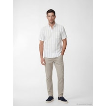 Lcwaıkıkı Classic Bej Dar Kalıp Gabardin Erkek Chino Pantolon