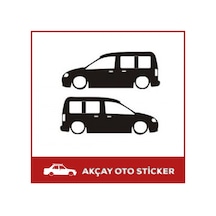 Volkswagen Caddy Sticker Caddy Gölge Sticker Volkswagen Sticker